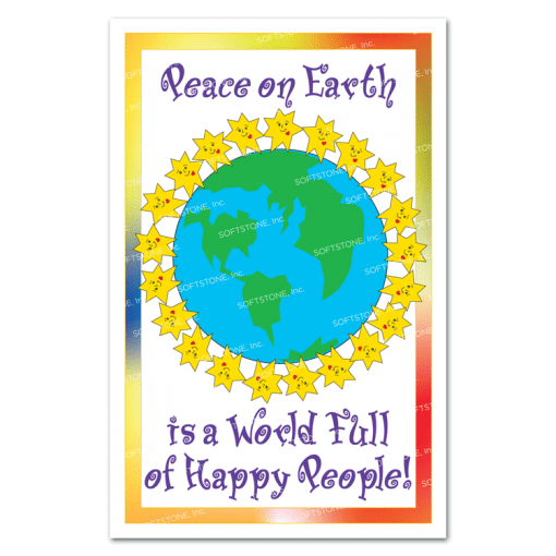 Theme Poster - Peace on Earth is a World Full of Happy People